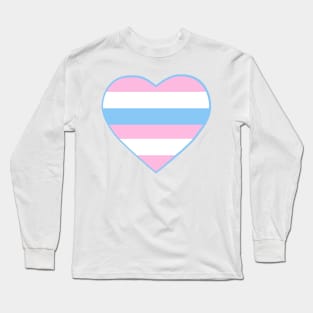 Pride Flag Heart Intersexual Long Sleeve T-Shirt